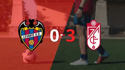 En el estadio Ciutat de València, Granada despedazó a Levante por 3 a 0 En el estadio Ciutat de València, Granada despedazó a Levante por 3 a 0