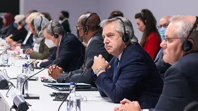 Alberto Fernández, en la COP26: insistió en canjear deuda por acciones climáticas Alberto Fernández, en la COP26: insistió en canjear deuda por acciones climáticas