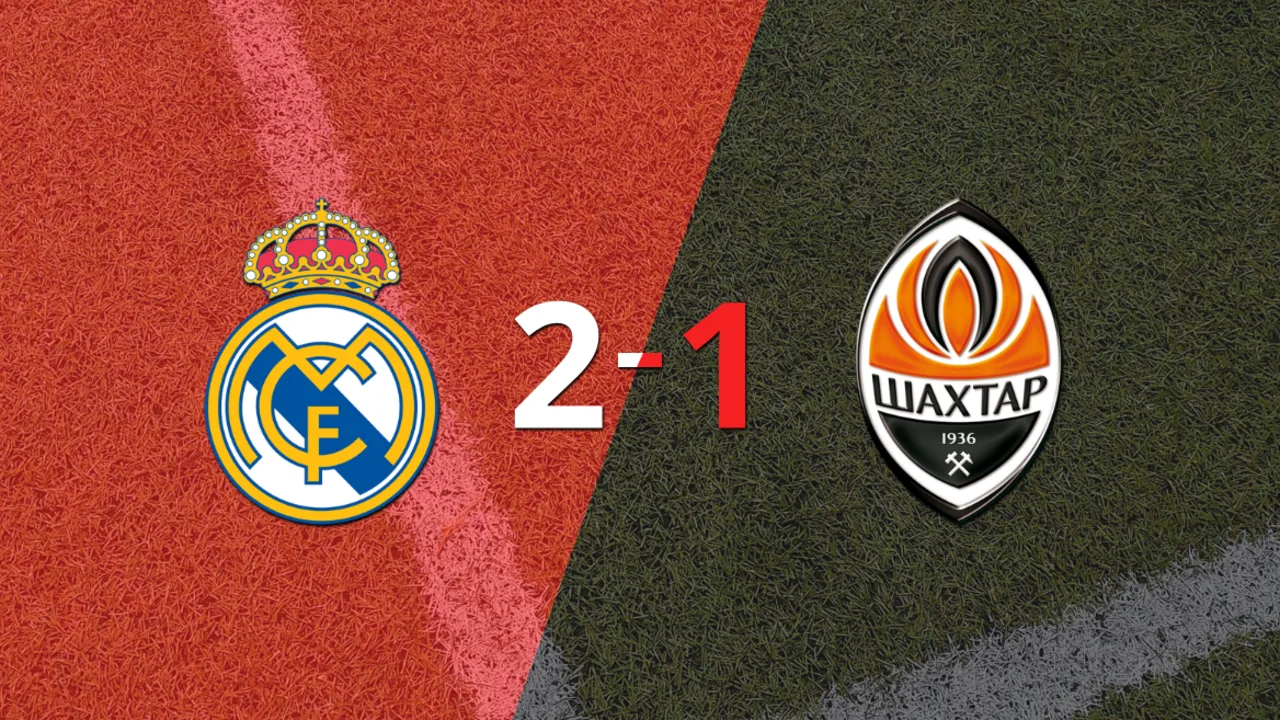 Karim Benzema anota doblete en la victoria por 2 a 1 de Real Madrid sobre Shakhtar Donetsk