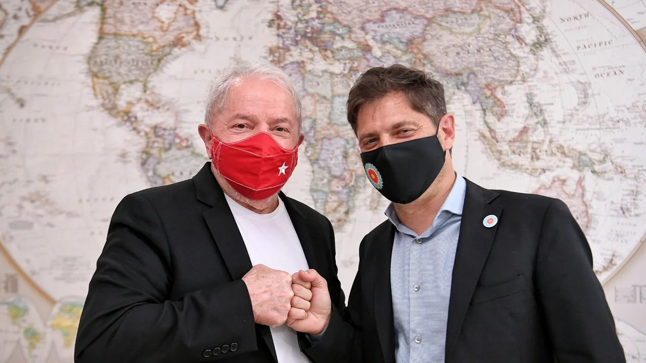 Kicillof se reunió con el ex presidente brasileño Lula da Silva