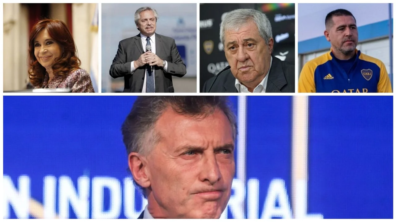 Cristina Fernández de Kirchner Mauricio Macri Alberto Fernández Juan Román Riquelme Jorge Amor Ameal Boca Juniors