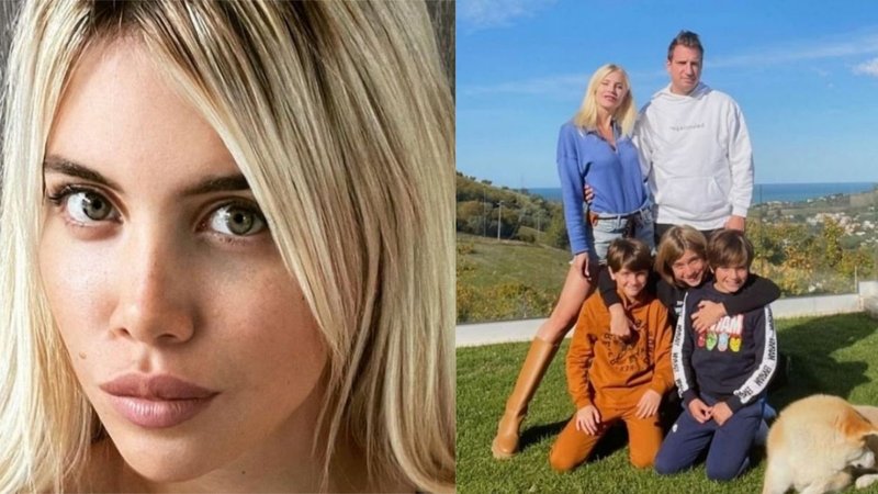 La reacción de Wanda Nara por la foto de sus hijos que subió la novia de Maxi López