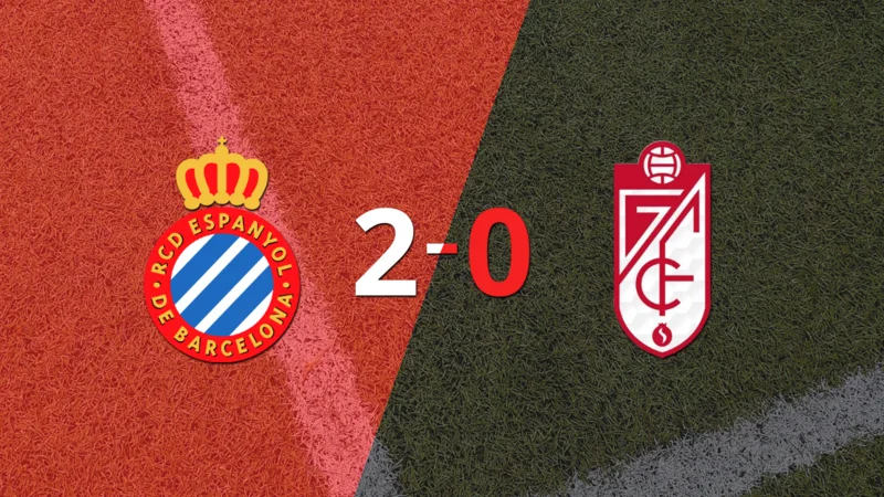 En su casa, Espanyol derrotó por 2-0 a Granada