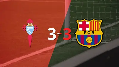 Con doblete de Iago Aspas, Celta empató con Barcelona 3-3 Con doblete de Iago Aspas, Celta empató con Barcelona 3-3