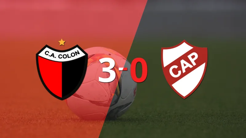 Colón apabulló a Platense con un categórico 3 a 0