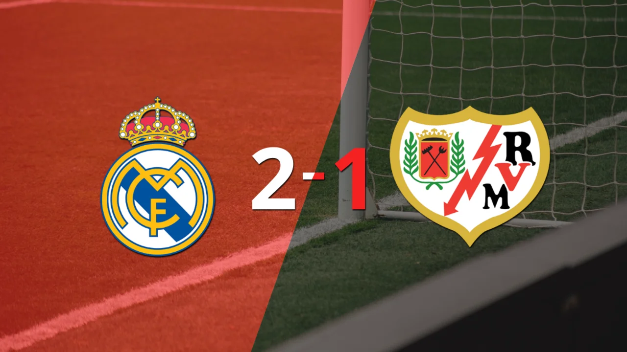 Real Madrid logró una victoria de local por 2 a 1 frente a Rayo Vallecano