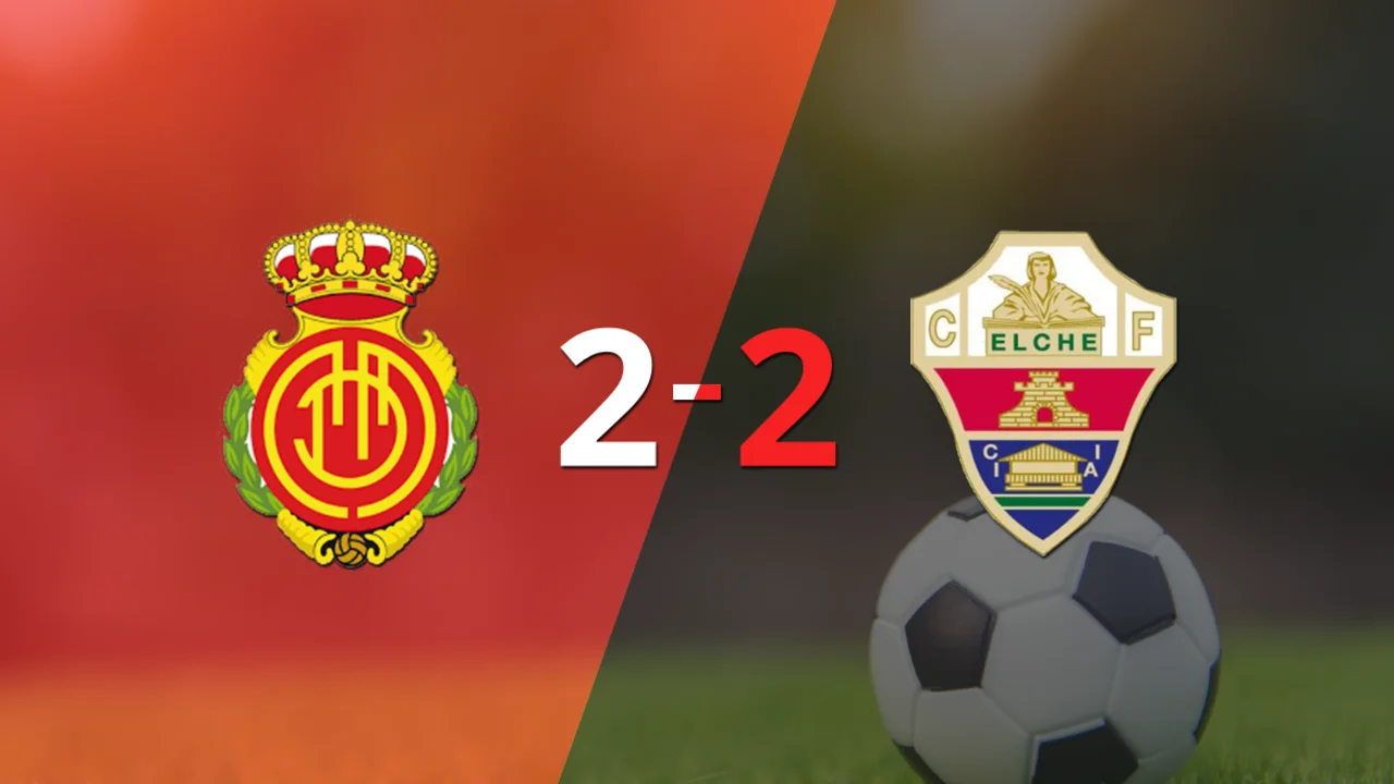 Elche empata ante Mallorca pese al doblete de Lucas Boyé