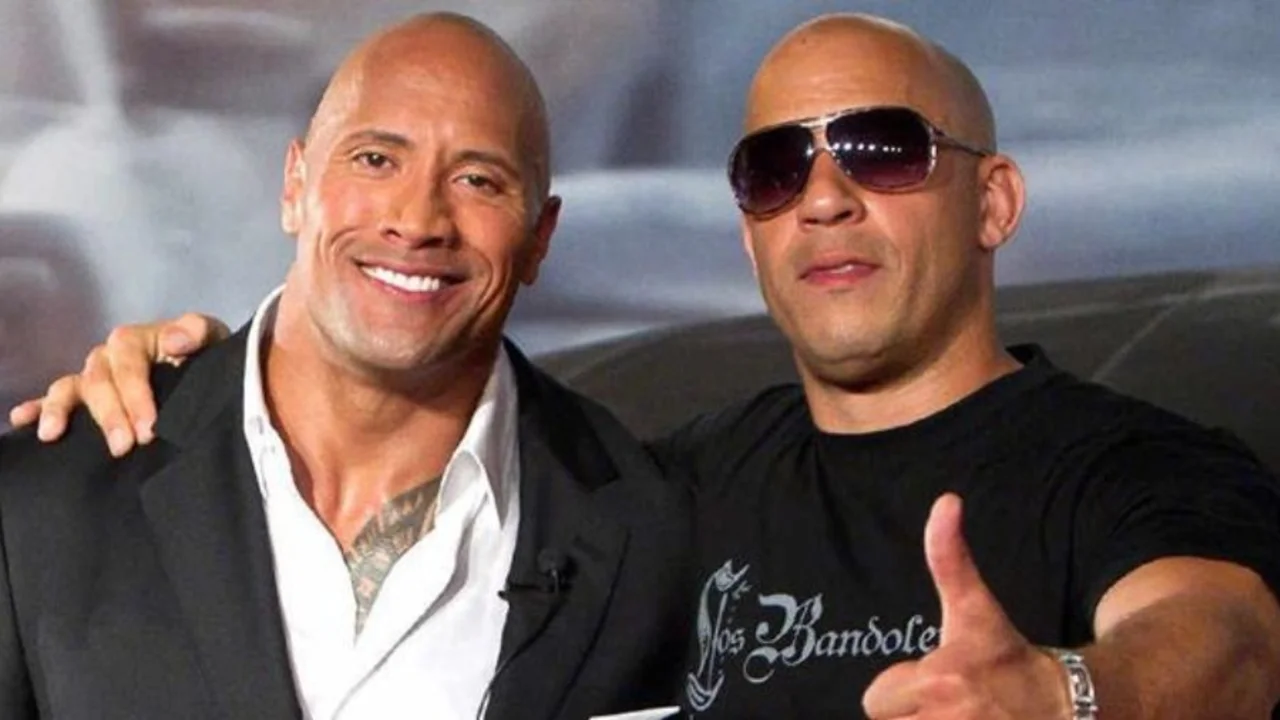 Vin Diesel. Dwayne Johnson