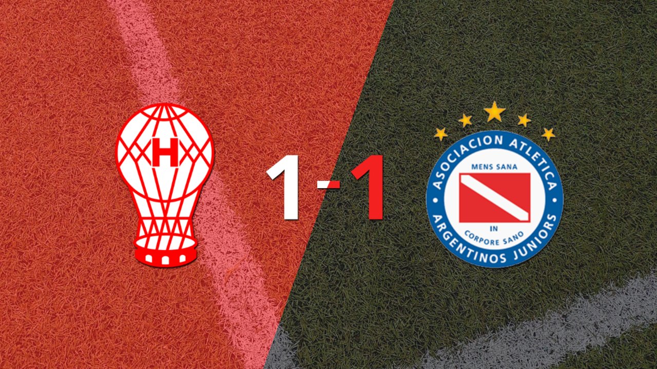 Huracán y Argentinos Juniors empataron 1 a 1