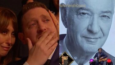 Jonatan Viale se quebró con el homenaje a Mauro en los Martín Fierro