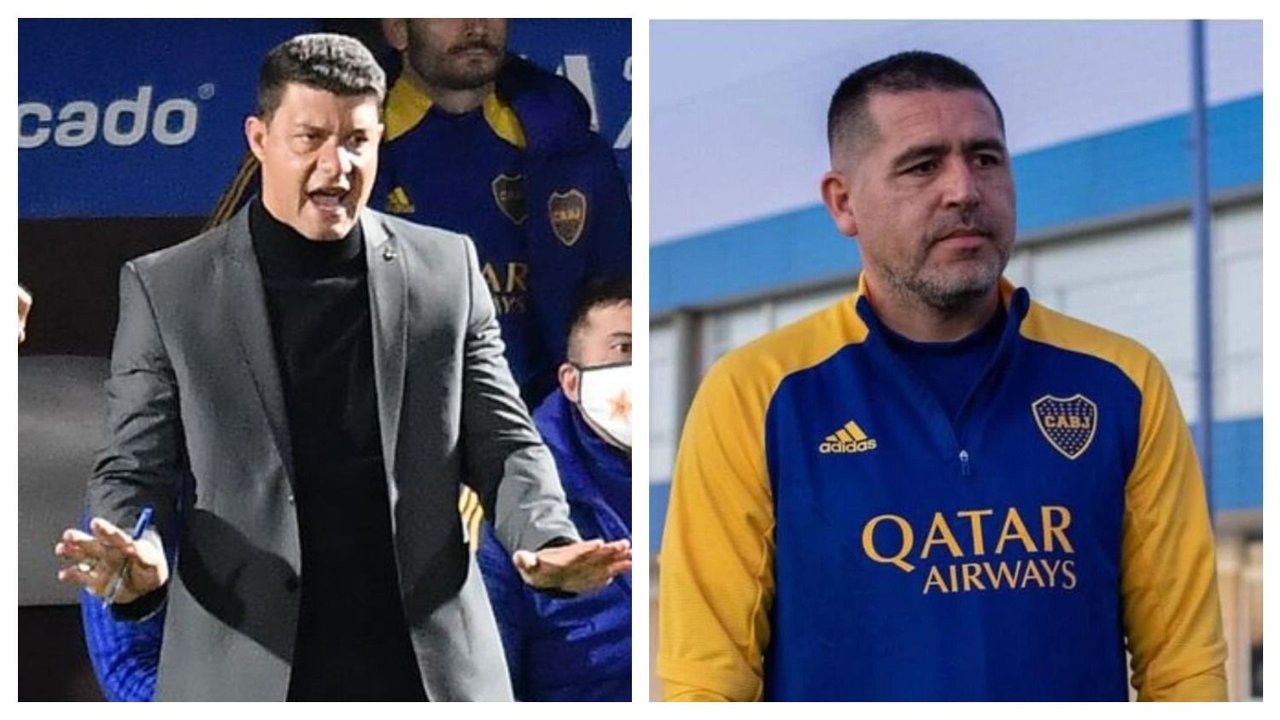 Sebastián Battaglia Juan Román Riquelme Boca Juniors