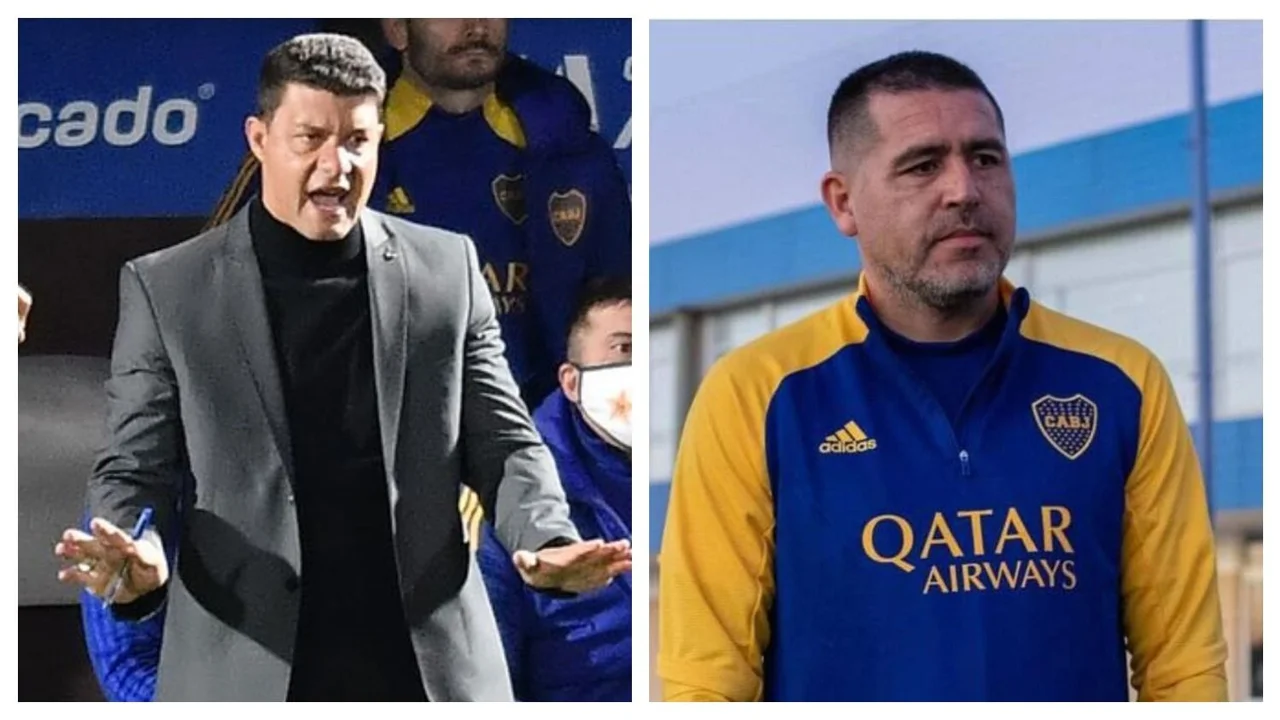 Sebastián Battaglia Juan Román Riquelme Boca Juniors