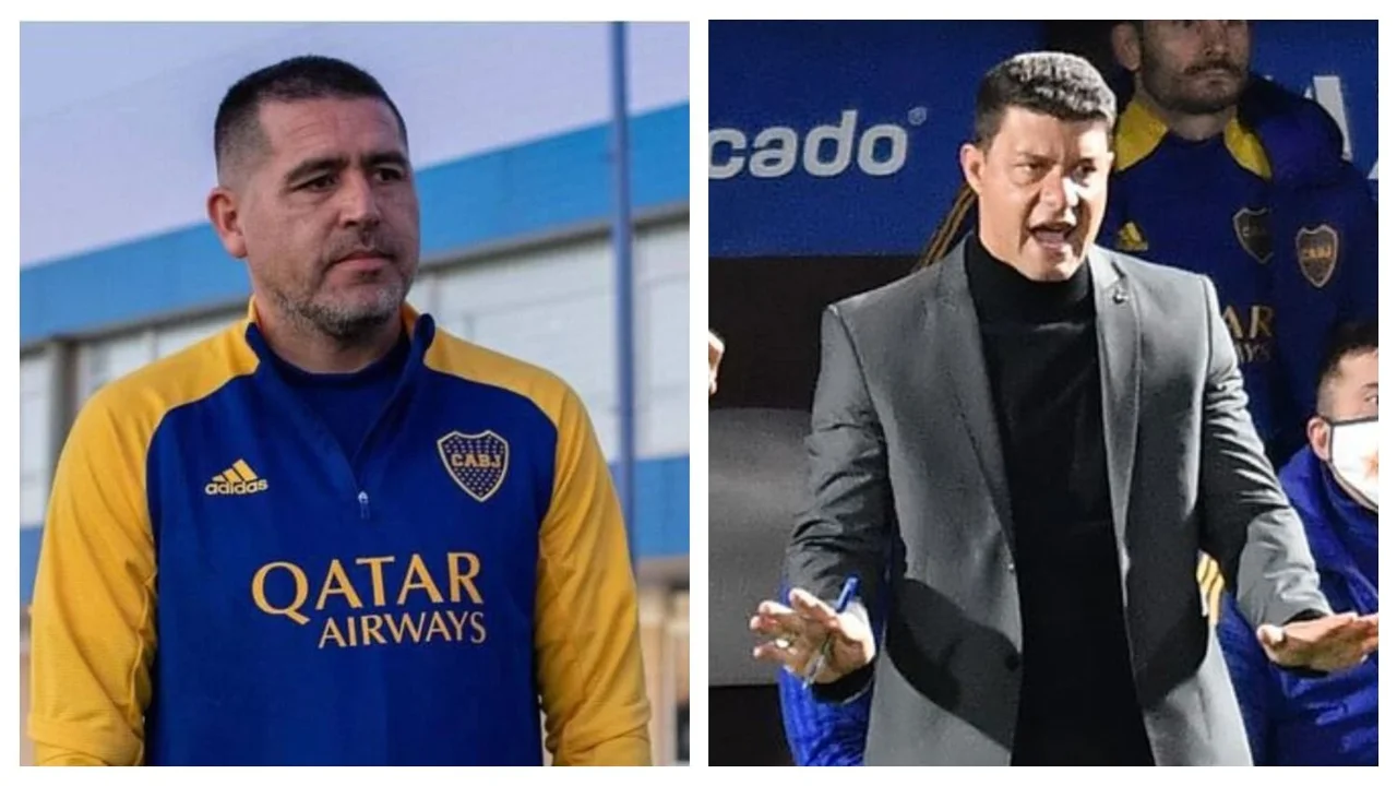 Juan Román Riquelme Sebastián Battaglia