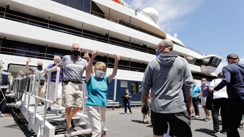 Cada vez llegan más cruceros con turistas extranjeros a Buenos Aires