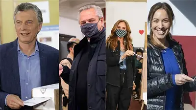 Mauricio Macri, Alberto Fernández, Victoria Tolosa Paz, María Eugenia Vidal Mauricio Macri, Alberto Fernández, Victoria Tolosa Paz, María Eugenia Vidal