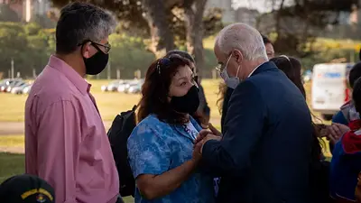 Taiana participó de la ceremonia en homenaje a la tripulación del ARA San Juan Taiana participó de la ceremonia en homenaje a la tripulación del ARA San Juan
