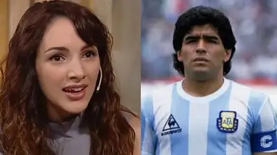 Thelma Fardin y Diego Maradona Thelma Fardin y Diego Maradona