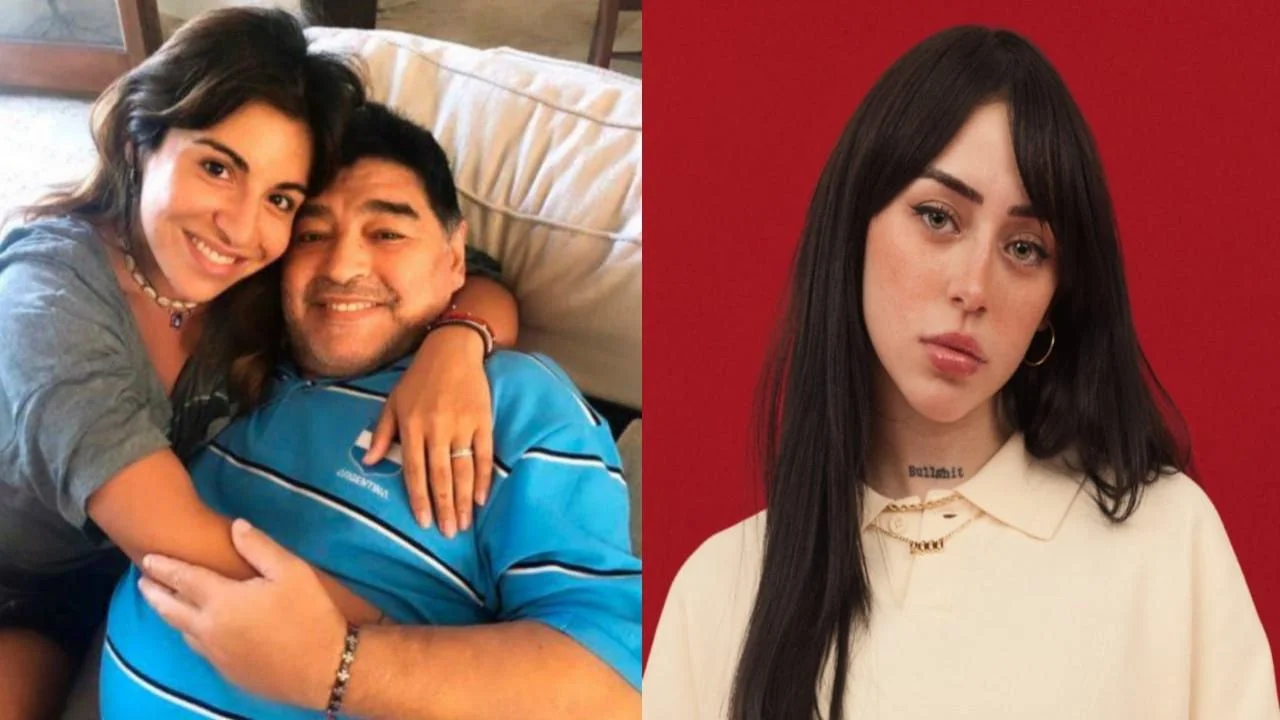 Diego Maradona Gianinna Maradona Nicki Nicole