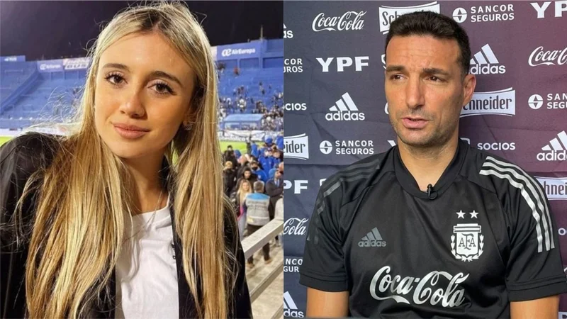 Morena Beltrán y Lionel Scaloni