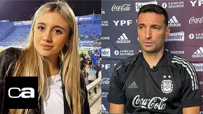 Morena Beltrán y Lionel Scaloni Morena Beltrán y Lionel Scaloni