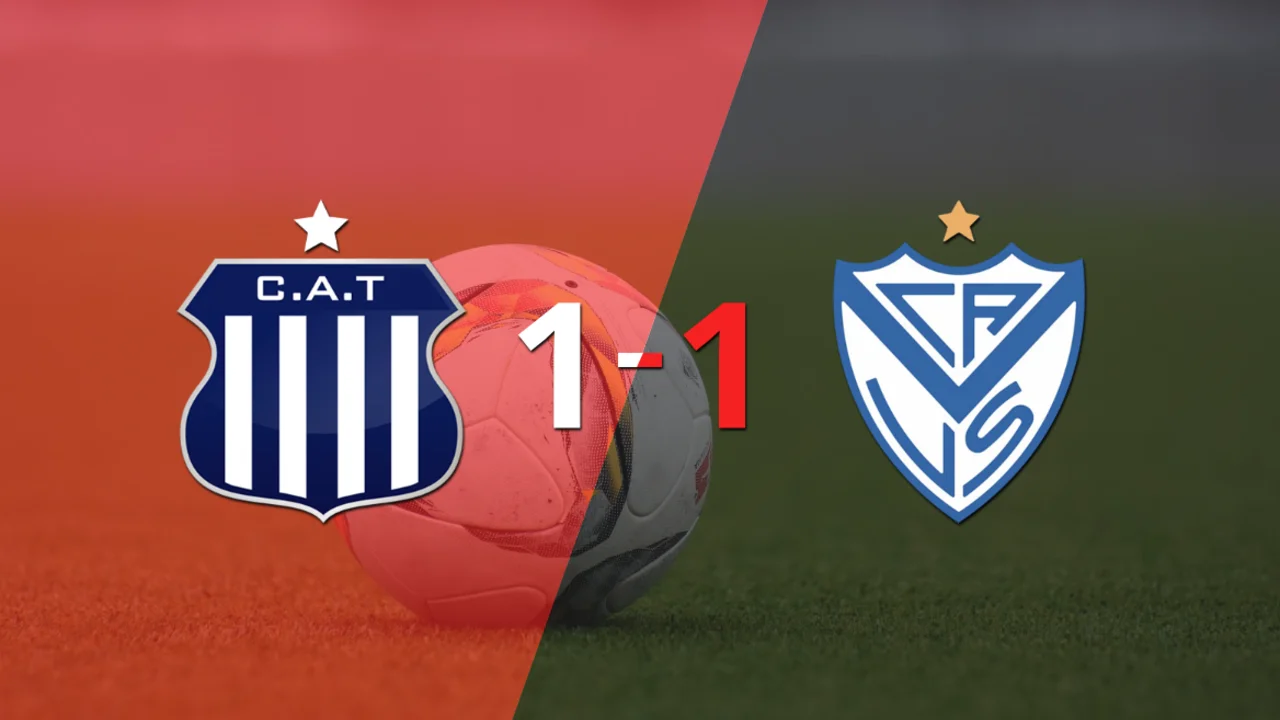 Reparto de puntos en el empate a uno entre Talleres y Vélez