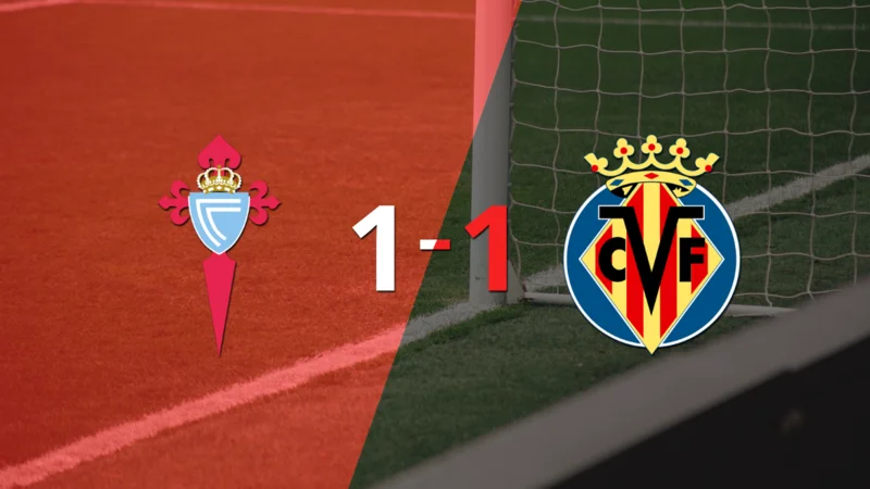 Celta y Villarreal se repartieron los puntos en un 1 a 1