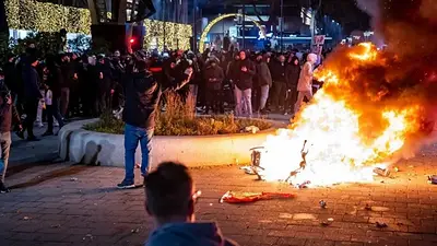 Restricciones por rebrote Covid-19: violentas protestas con más de 30 detenidos en Países Bajos Restricciones por rebrote Covid-19: violentas protestas con más de 30 detenidos en Países Bajos