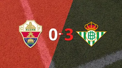 Betis no tuvo piedad y goleó 3 a 0 en su visita a Elche Betis no tuvo piedad y goleó 3 a 0 en su visita a Elche