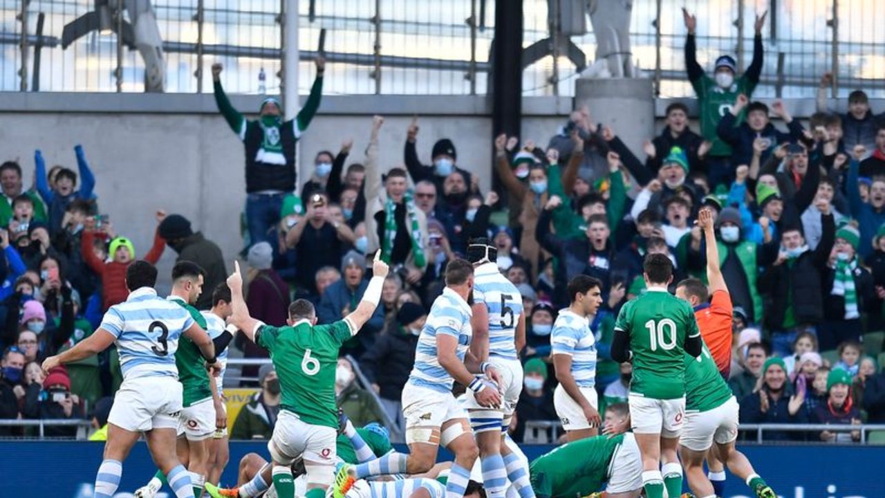 Irlanda apabulla a los pumas de Argentina y extiende su racha ganadora