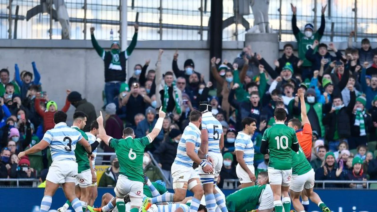 Irlanda apabulla a los pumas de Argentina y extiende su racha ganadora
