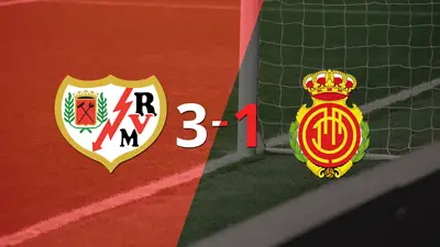 En su casa, Rayo Vallecano vence 3 a 1 a Mallorca En su casa, Rayo Vallecano vence 3 a 1 a Mallorca