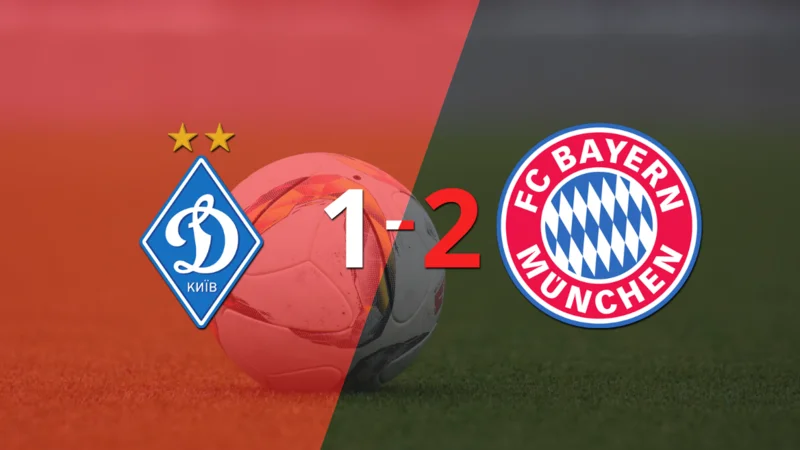 Bayern Múnich gana de visitante 2-1 a Dynamo Kyev