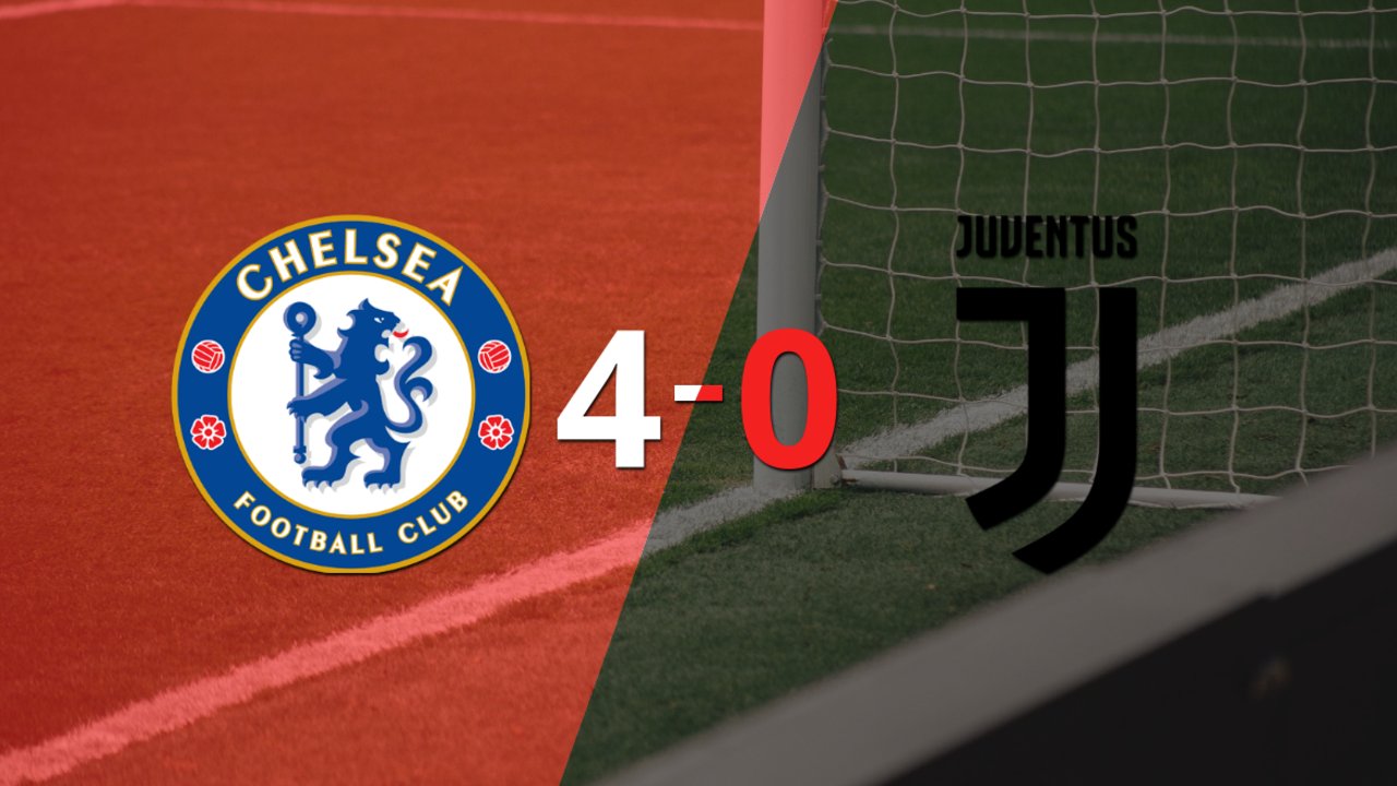 Chelsea sentenció con goleada 4-0 a Juventus