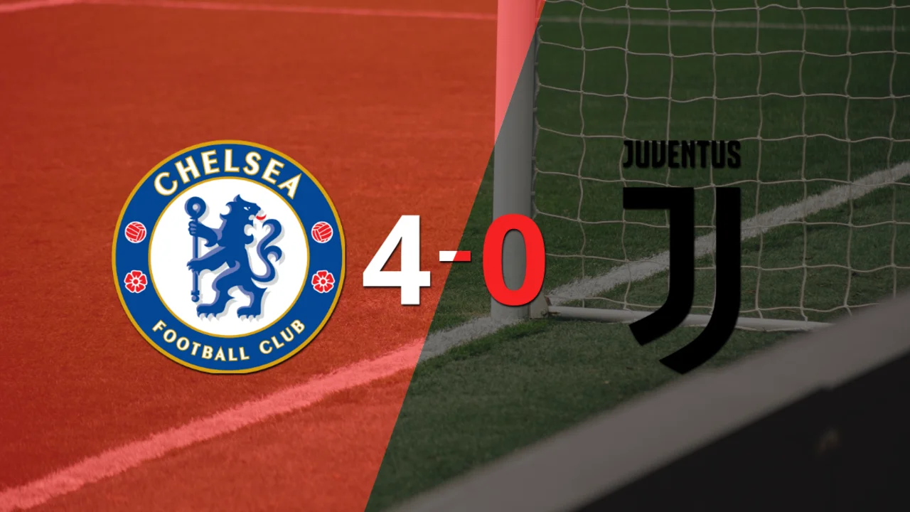 Chelsea sentenció con goleada 4-0 a Juventus