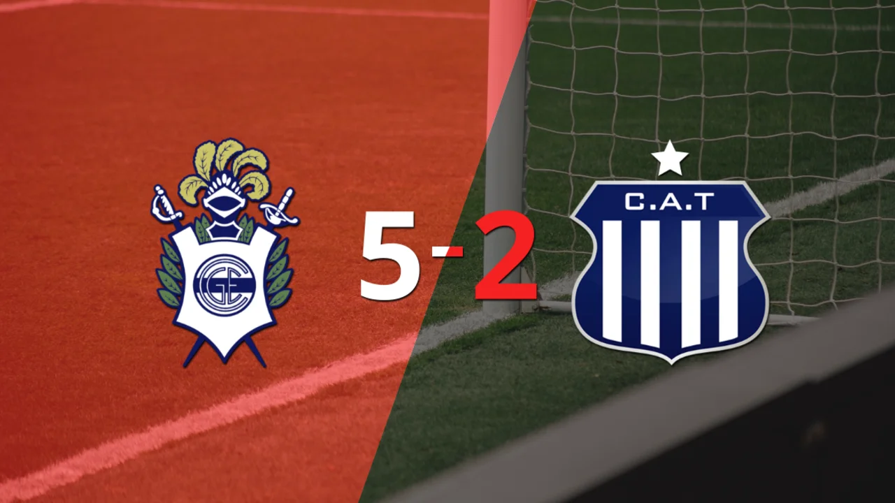 Gimnasia sentenció con goleada 5-2 a Talleres