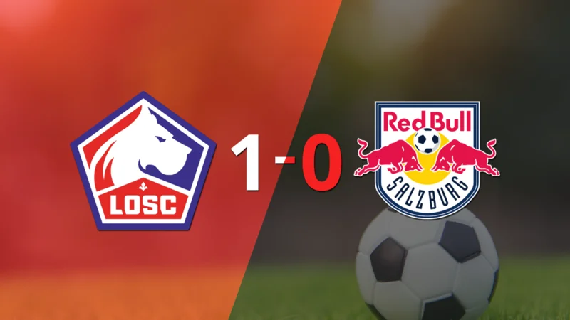 En su casa Lille derrotó a Red Bull Salzburgo 1 a 0
