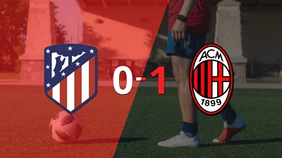 A Milan no le sobró nada, pero venció a Atlético de Madrid en su casa por 1 a 0 A Milan no le sobró nada, pero venció a Atlético de Madrid en su casa por 1 a 0