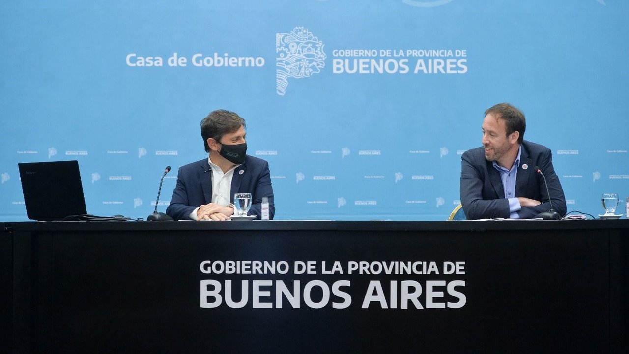 Pablo López y Axel Kicillof 