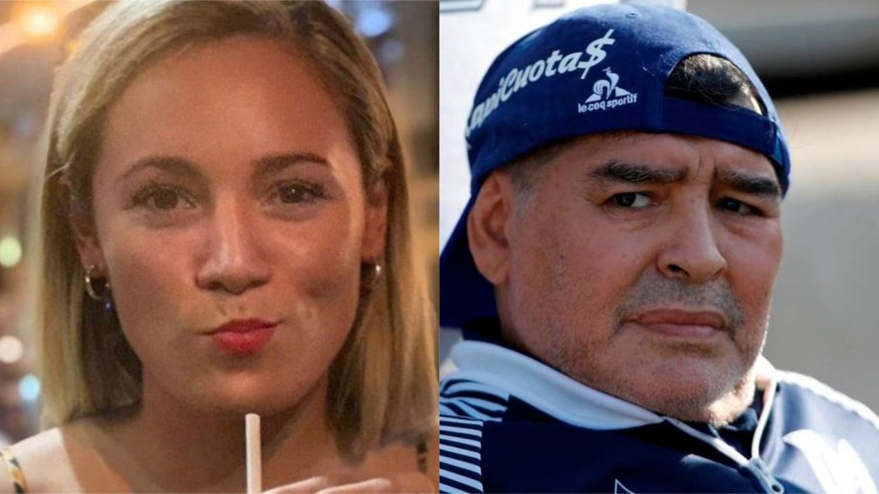 Rocío Oliva y Diego Maradona