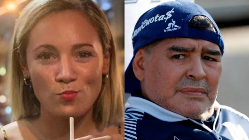 Rocío Oliva y Diego Maradona