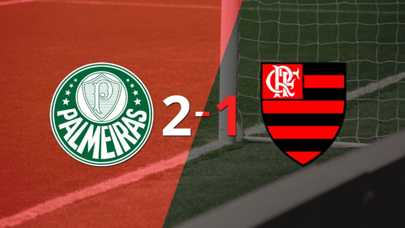 Palmeiras logró una victoria de local por 2 a 1 frente a Flamengo