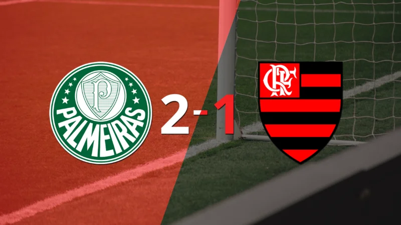 Palmeiras logró una victoria de local por 2 a 1 frente a Flamengo