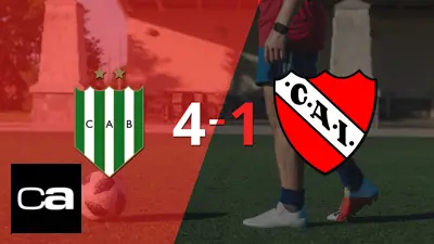 Banfield golea 4-1 como local a Independiente Banfield golea 4-1 como local a Independiente