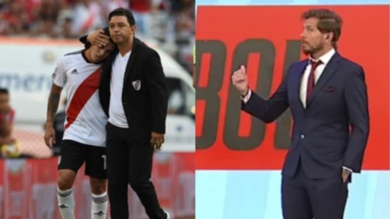 Juanfer Quintero, Pollo Vignolo, Marcelo Gallardo, River, fútbol argentino, televisión, ESPN, deportes