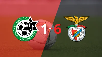 Contundente 6-1 de Benfica en su visita a Maccabi Haifa Contundente 6-1 de Benfica en su visita a Maccabi Haifa