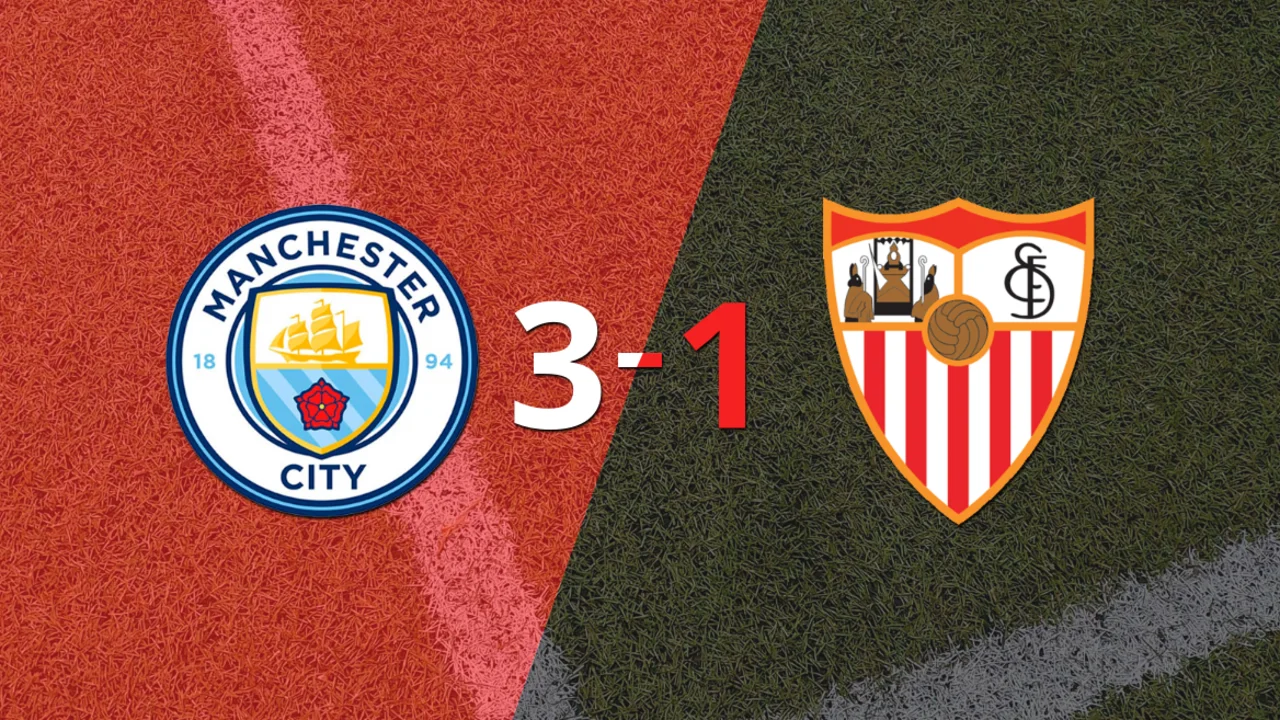 Manchester City superó por 3-1 a Sevilla como local