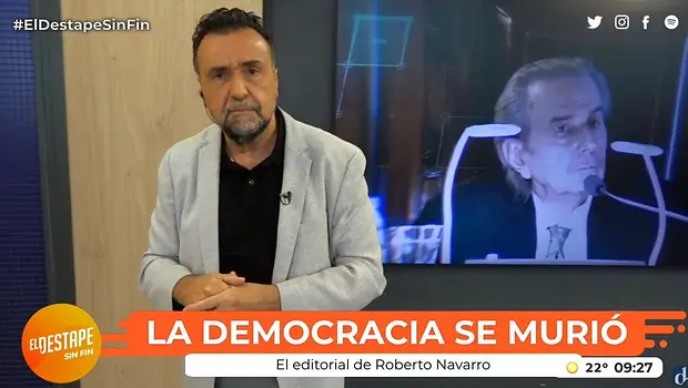 El editorial de Roberto Navarro en El Destape Radio: la soberanía popular y la democracia | El destape radio 