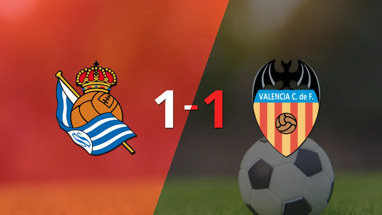 Empate a uno entre Real Sociedad y Valencia