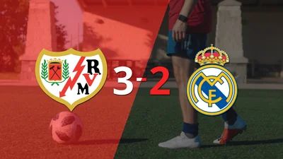 A puro gol, Rayo Vallecano se quedó con la victoria frente a Real Madrid por 3 a 2 A puro gol, Rayo Vallecano se quedó con la victoria frente a Real Madrid por 3 a 2