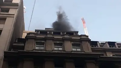 Un incendio en Economía causó daños en tres oficinas Un incendio en Economía causó daños en tres oficinas